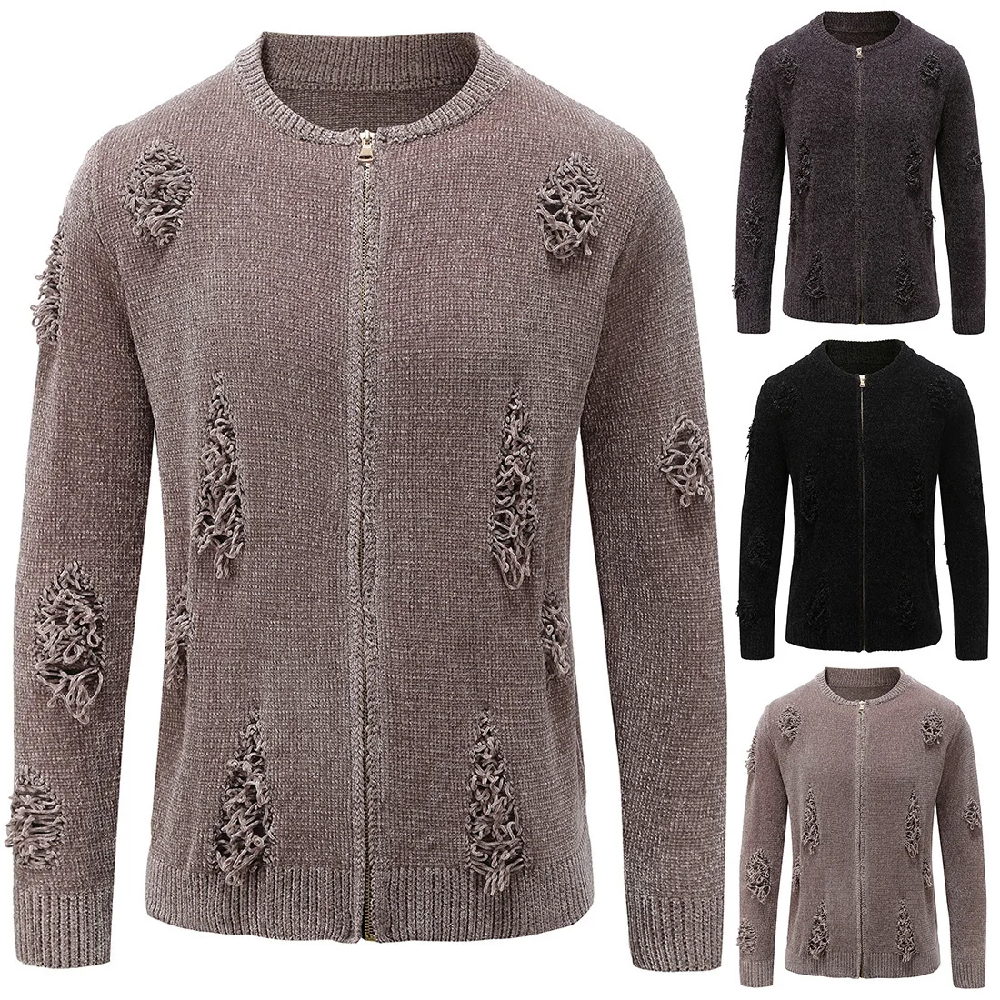

The New Spring Men's Fashion Men's Cardigan Fashion Sweater 1812-YM043