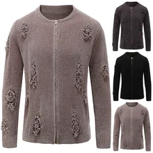 The New Spring Men's Fashion Men's Cardigan Fashion Sweater 1812-YM043