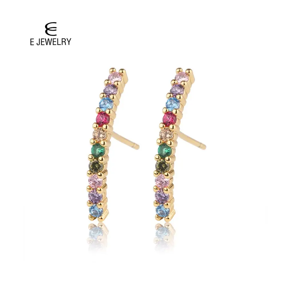 E ювелирные изделия, характерные ювелирные изделия с сверкающими цветными цирконами, серьги для женщин, темпераментные модные серьги, новые ювелирные изделия