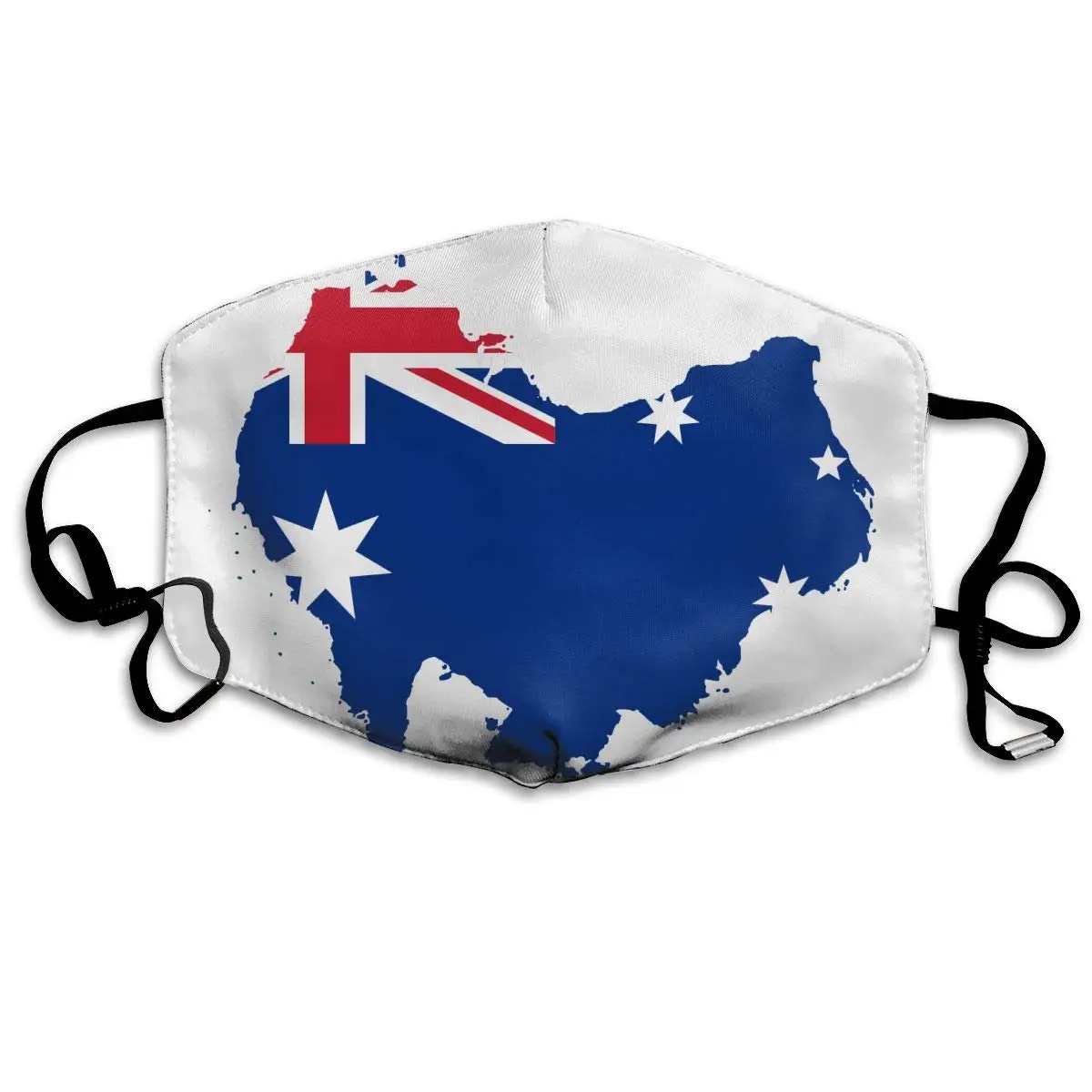 

Customized Flag Map Of Australia Washable Reusable Mask, Cotton Anti Dust Half Face Mouth Mask For Kids Teens Men Women With