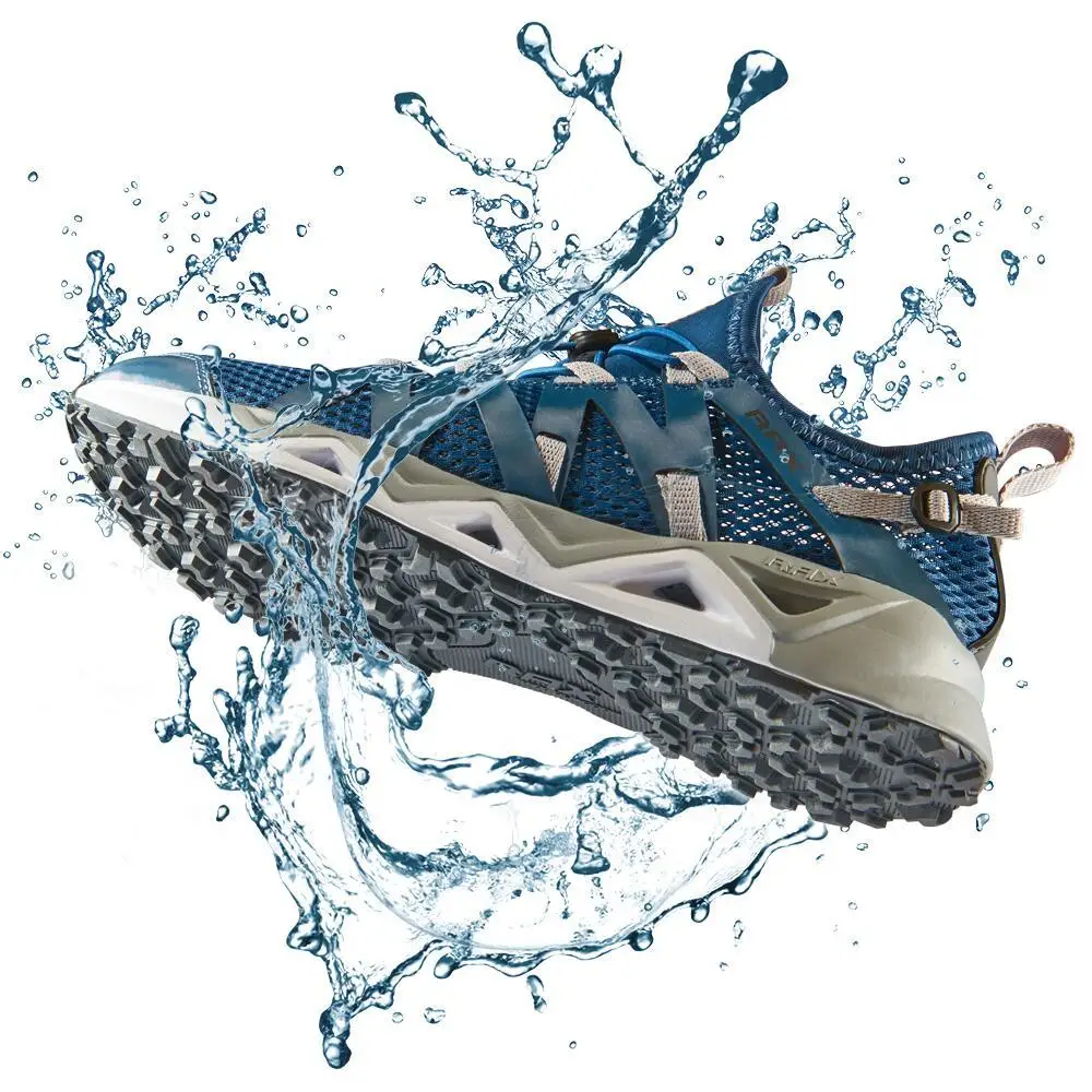 Rax Men's Aqua Upstreams Shoes Quick-drying Breathble Fishing Shoes Women Hole PU Insole Anti-slip Water Shoes hiking