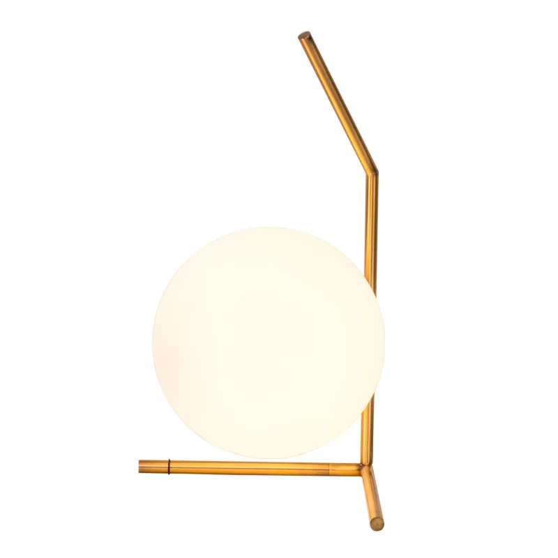 

Nordic Glass Ball Led Table Lamp Gold Metal Table Light Living Room Bedside Lamp Study Desk Lamp Book Light Home Deco Luminaire
