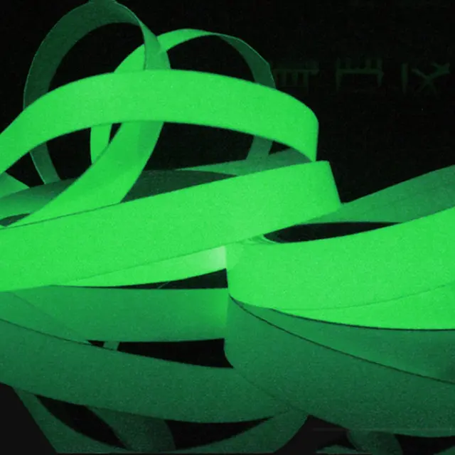 Luminous Tape 1.5cm*1m 12MM 3M Self-adhesive Tape Night Vision Glow In Dark Safety Warning Security Stage Home Decoration Tapes 3