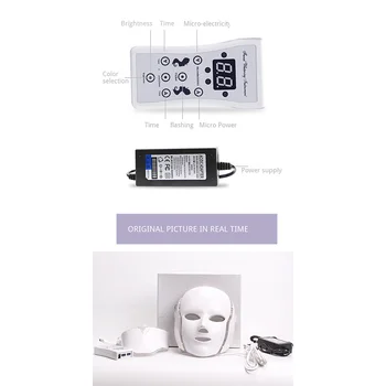 

7 Color LED Facial Neck Mask Micro-current LED Photon Mask Remove Wrinkle Acne Skin Rejuvenation Face Beauty Machine
