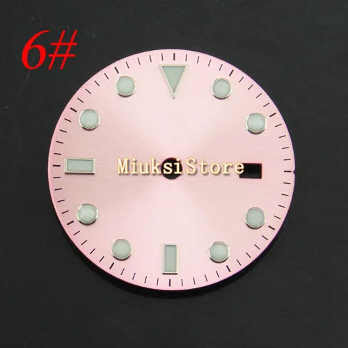 1 шт. Parnis 28,5 мм часы стерильные циферблаты подходят ETA 2836 2824 MINGZHU dg2813, DG3804 мужские часы аксессуары для часов - Цвет: Style 6