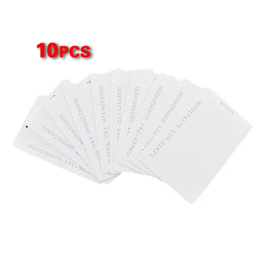 10 шт белый 125 кГц 1,9 мм RFID Бесконтактная карта доступа
