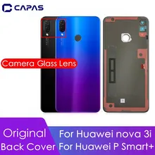 Оригинальная задняя крышка для huawei Nova 3i+ стеклянный объектив для камеры для huawei P Smart+ задняя крышка для батареи, запасные части