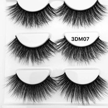 

3pairs/box False Eyelashes 3D Three-dimensional Multi-layer Mink 3D Handmade Eyelashes Natural Cross Thick Eyelashes