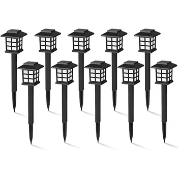 

Waterproof LED Solar Landscape Lights For Sidewalks, Lawns, And Courtyards 10PCS Lamp Christmas For Garden Decoration