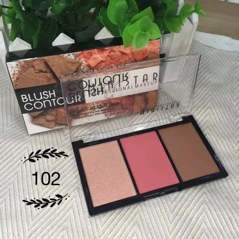 Палитра пудры Shimmer Matter Blush Bronzer хайлайтер Make Up бронзаторы и хайлайтеры 3 цвета Контурные Румяна для лица