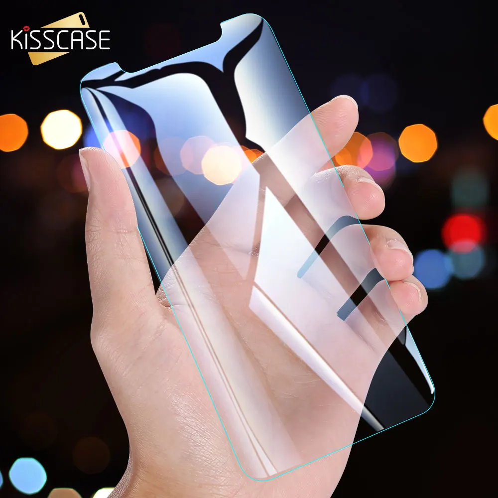 KISSCASE 2PCS Gehärtetem Glas Für iPhone 11 Pro Max Screen Protector Für iPhone 7 8 6 6S Plus X XR