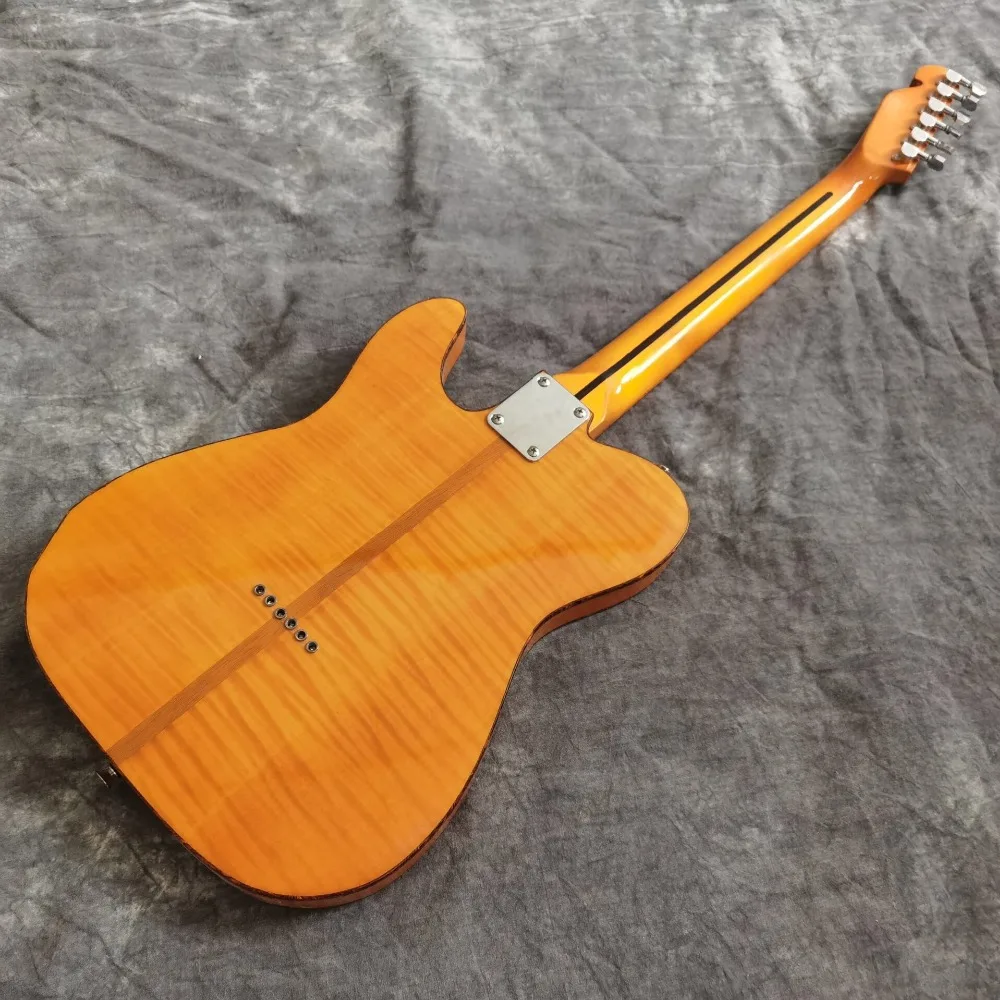 Tiger flame top электрогитара. Ручная работа 6 stings gitaar. Высококачественные звукосниматели. Реальные фотографии