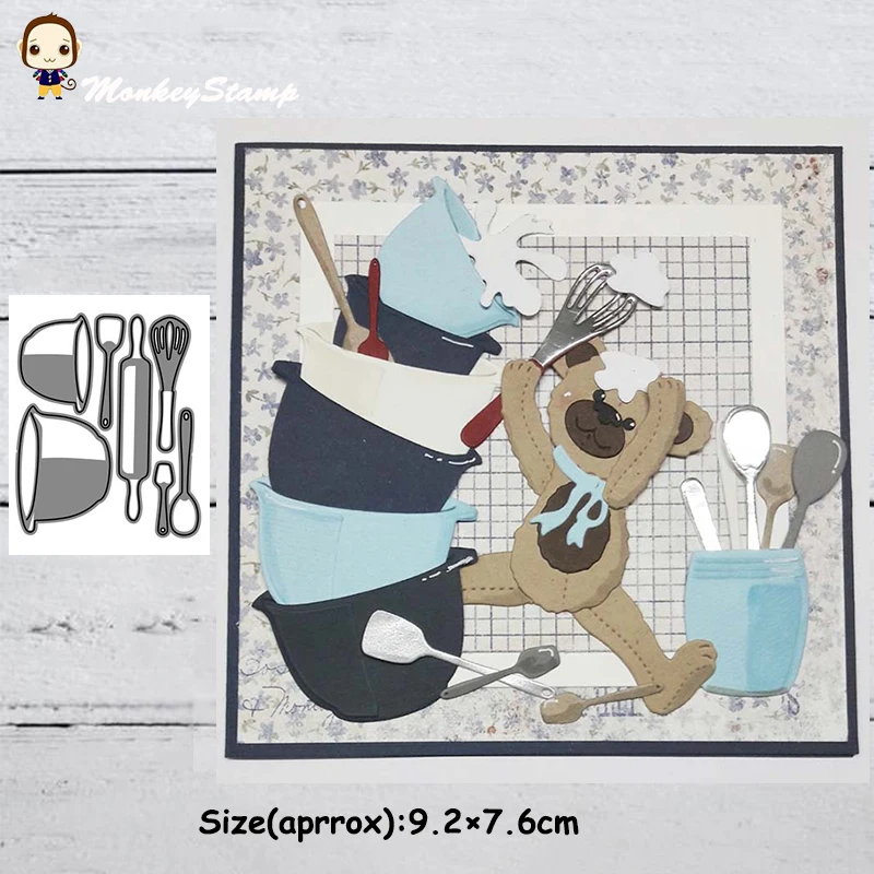 Обезьянка кухонная металлическая резка штампы трафареты для сделай сам