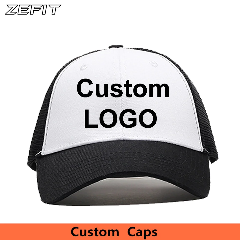 Personalized Logo Small MOQ Custom-Made Soft Dead Hat Mesh Back Snap Close Football Tennis Dad Headwear Custom Baseball Cap 1