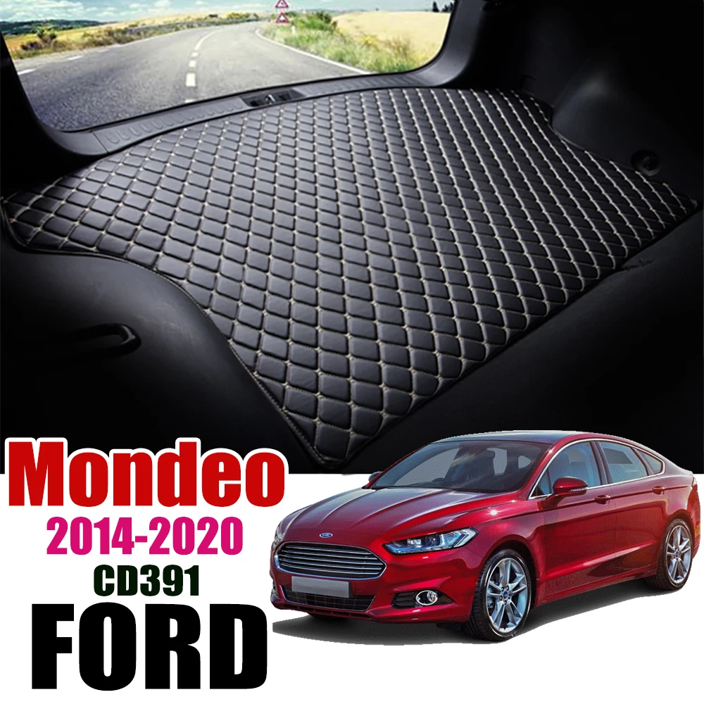 Кожаный Автомобильный Коврик для багажника Ford Mondeo CD391 Mk5 2014 2020 коврик подкладка
