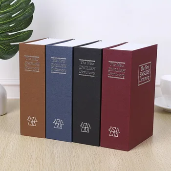 

Creative Key with Lock Simulation Book English Dictionary Safe Money Box Secret Safe Piggy Bank Coin Storage Box