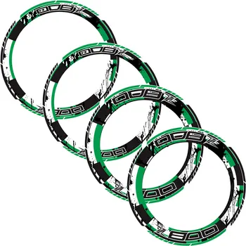 

4 X Motorcycle Sticker Heavy Machine Wheel Edge Tire Color Sticker Stripe Circular Reflective Sticker for KAWASAKI z800 z 800