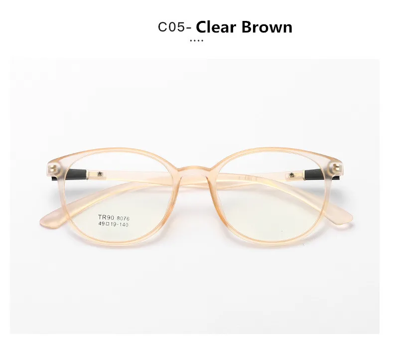 C5 Clear Brown Модные матовые прозрачные очки, оптические очки, оправа для женщин, оправа для очков в стиле кошачьи глаза, мужские очки, оправа Oculos - Цвет оправы: C5 Clear Brown