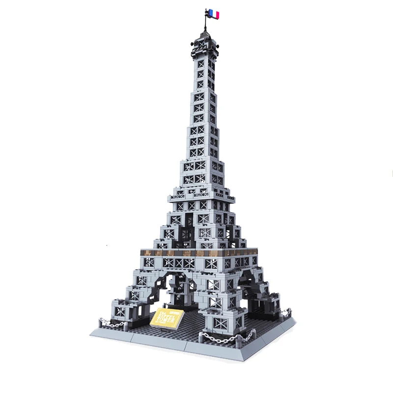 

City Architecture France Eiffel Tower Model Educational DIY Building Blocks for Children Creator 10181 Xmas Gifts Wange 5217