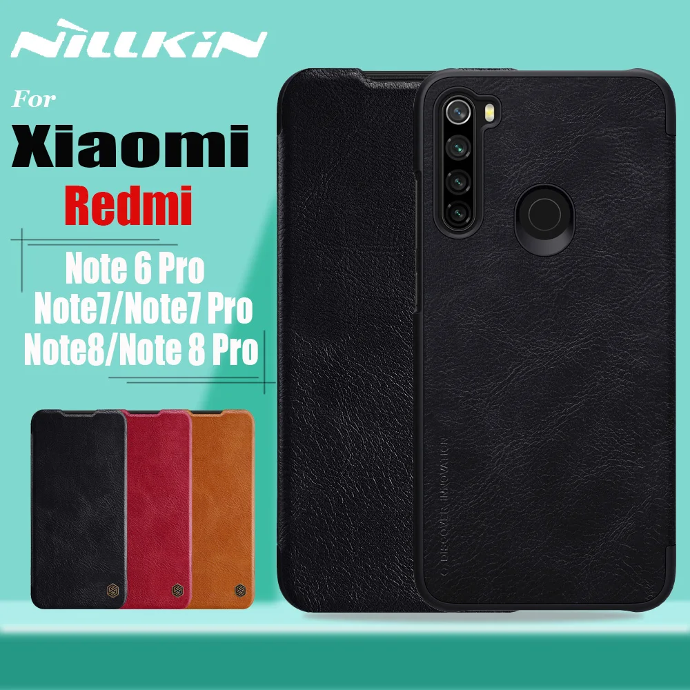 Nillkin для Xiaomi Redmi Примечание 8 7 s 6 iPad Pro чехол из натуральной мягкой из искусственной кожи чехол для задней панели телефона флип чехол Redmi Note8 Note7 Note6 Pro