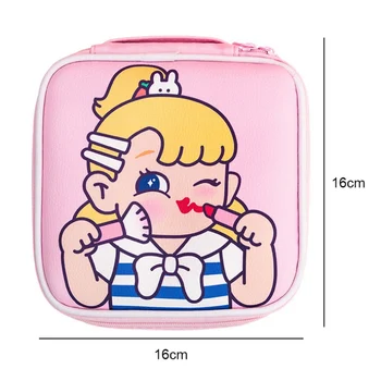 

1PC Cosmetic Bags Girls Makeup Casual Pencil Case Toiletry Storage Bag