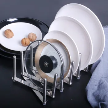 

304 Bracket Folding Kitchen Glove Rack Multi-functional Pot