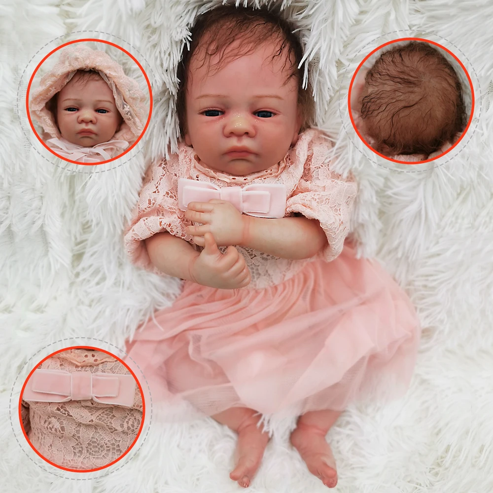 Бутик имитация Reborn baby doll 1" 45 см детальная краска силиконовые куклы для младенцев игрушки для детей подарок