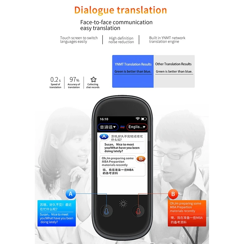 K1 Pro Photo Translation AI Smart Voice 75 языков в режиме реального времени лицом к лицу wifi 2,4 дюймов TFT 12MP Многофункциональный переводчик