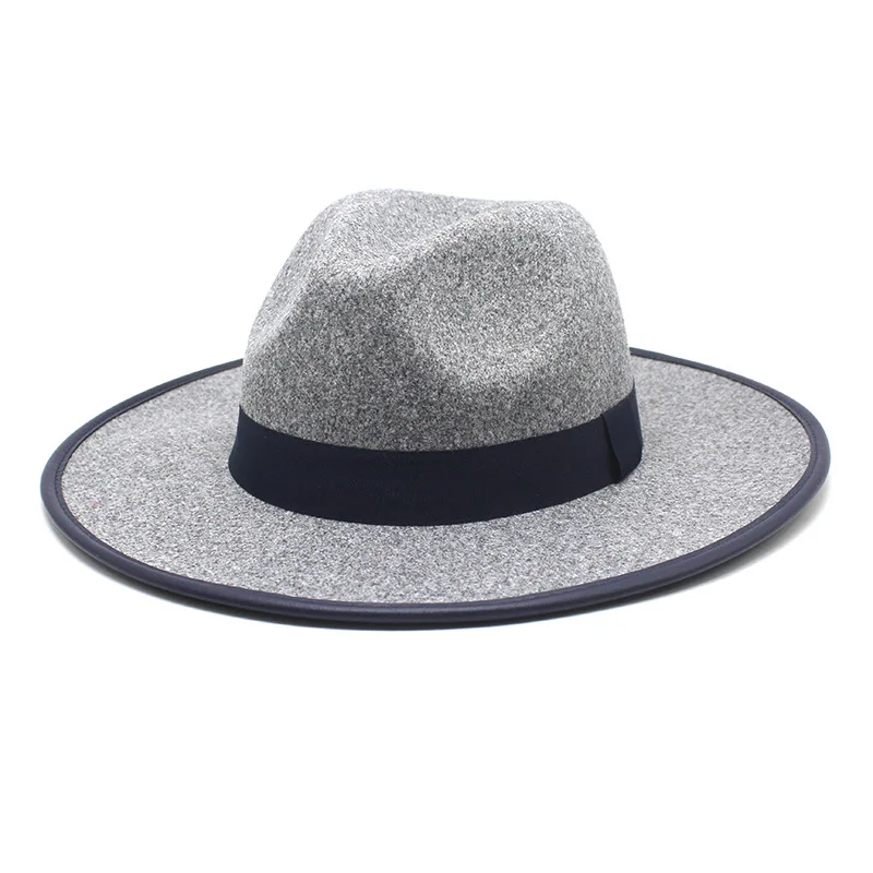 

fedoras for men women fedora jazz hat leather egding men hats men Church fedora party jazz hats felt hat winter hat