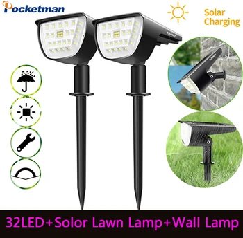 

32LED Solar Underground Light 3 Mode Solar Landscape Light IP67 Waterproof Solar Lawn Light Solar Wall Light Outdoor Solar Lamp