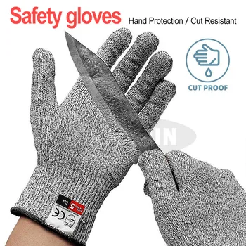 

Hot Sale Anti Cut Proof Gloves Anti-cut High-Strength Grade Level 5 Safety Work Gloves Cut Resistant Gloves HPPE Safety Gloves