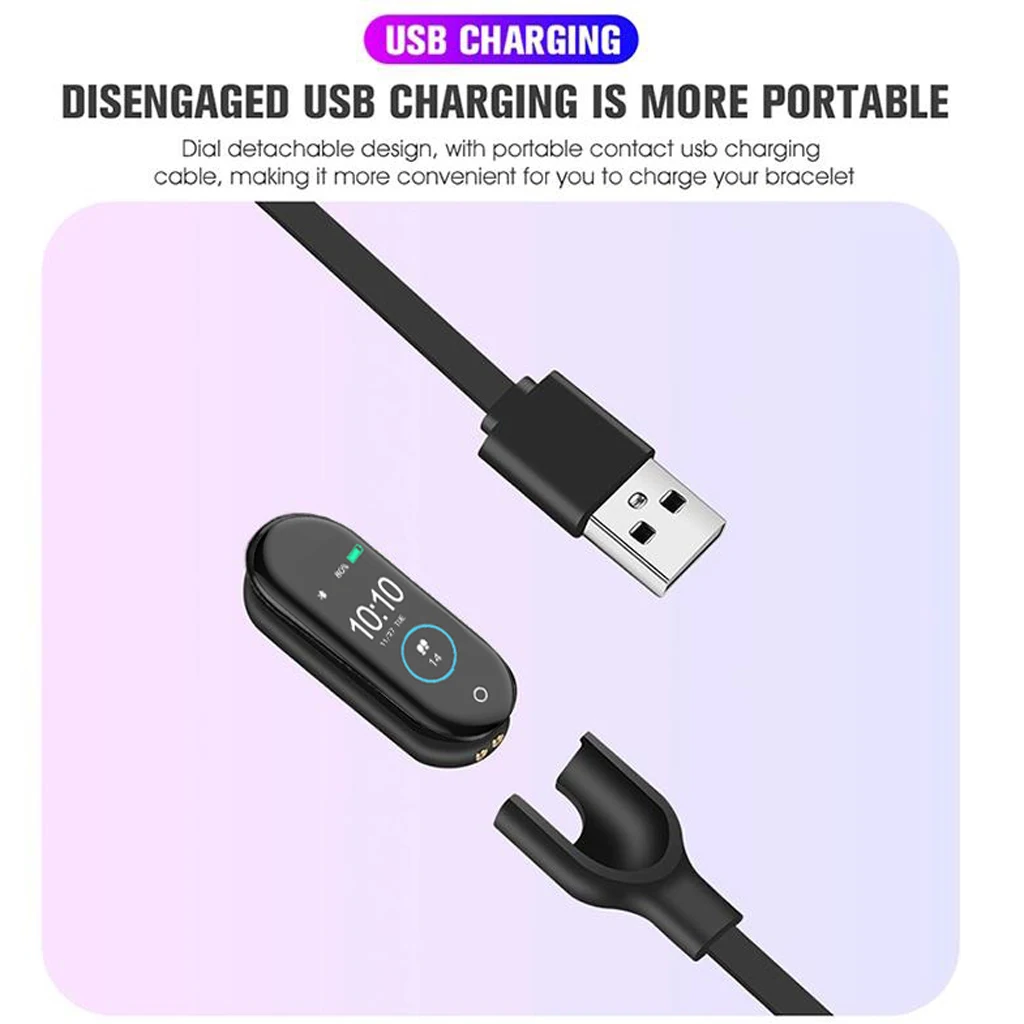 M4 Smart Sports Pedometers Watch Heart Rate Blood Pressure Fitness Tracker For Android IOS