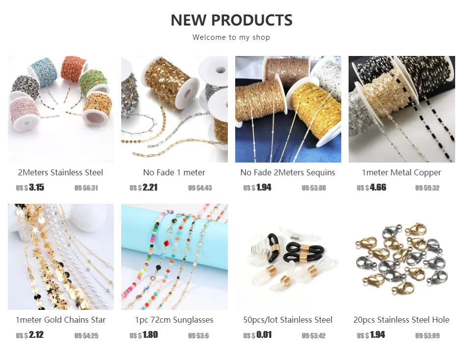 Set 10 Catenine Acciaio Inossidabile 45cm Per Gioielli | Con Chiusura A Artiglio E Cavo 2mm | Per Collane E Braccialetti