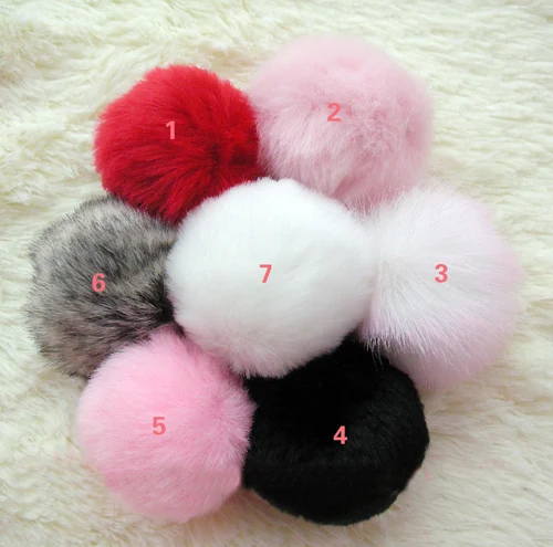 Бесплатная доставка Искусственный мех кролика мяч поддельный лисий хвост