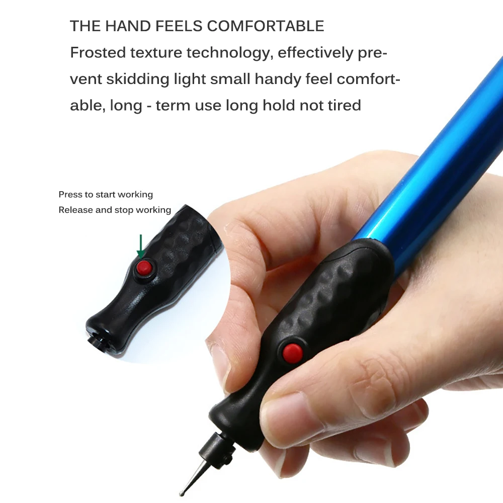 DIY Electric Mini Engraving Pen Machine Metal Chisel Mark Plastic / Glass / Corrosion Engraving Tool Automatic Engraving Pen