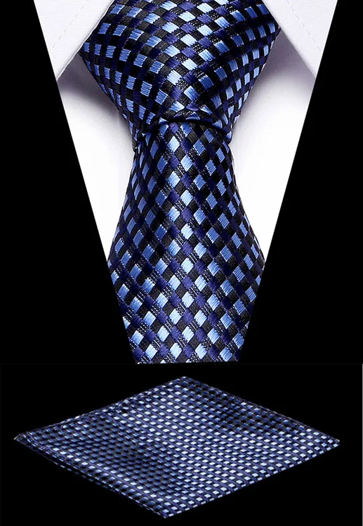 

Men Ties Blue Black Dot Stripe Necktie 7.5cm Men Vestidos Business Wedding Tie silk Male Formal Dress Accessories Gift Gravata