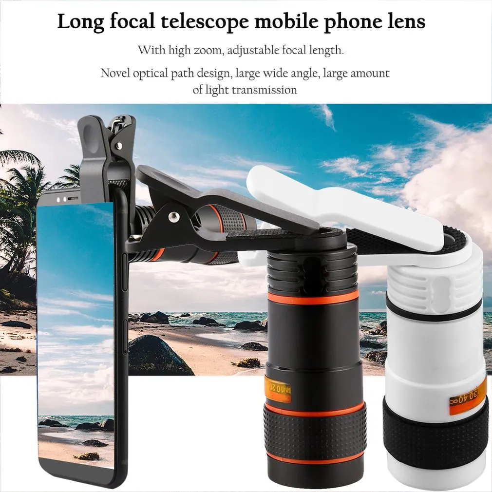 ONLENY объектив камеры 8X 12X телескоп зум телефон объектив для iPhone samsung huawei LG sony смартфонов мобильный телефон универсальный зажим