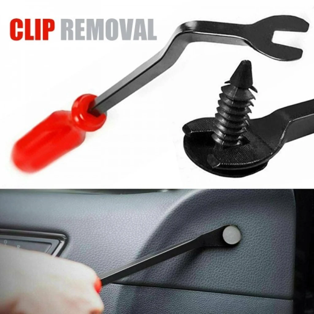 Universal 8.7' Car Door Trim Panel Clip Remover Removal Pry Pliers Bar Tool