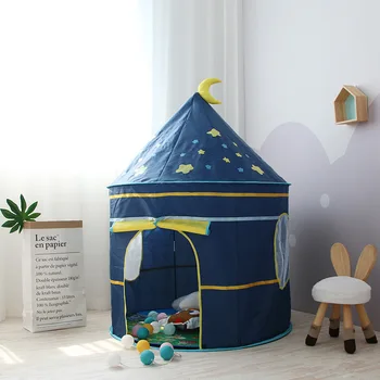 

Children's Tent Foldable Tipi For Kids Baby Play House Wigwam Princess Castle Teepee Kids Hang Flag Tent Children's Room Toy