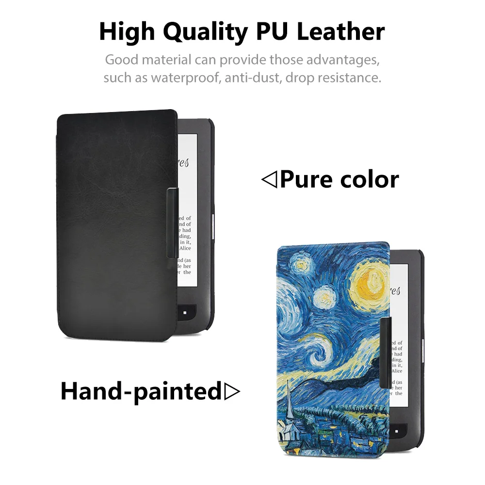 Кожаный чехол для Pocketbook Basic Touch Lux 2 614/624/626 электронной книги Pocketbook|case for pocketbook|touch lux