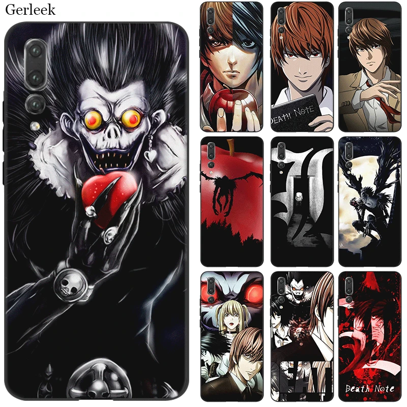 

Silicone Phone Case For Huawei P30 P20 P10 P8 P9 Lite Pro P Smart Cover Anime Death Note Bag Shell