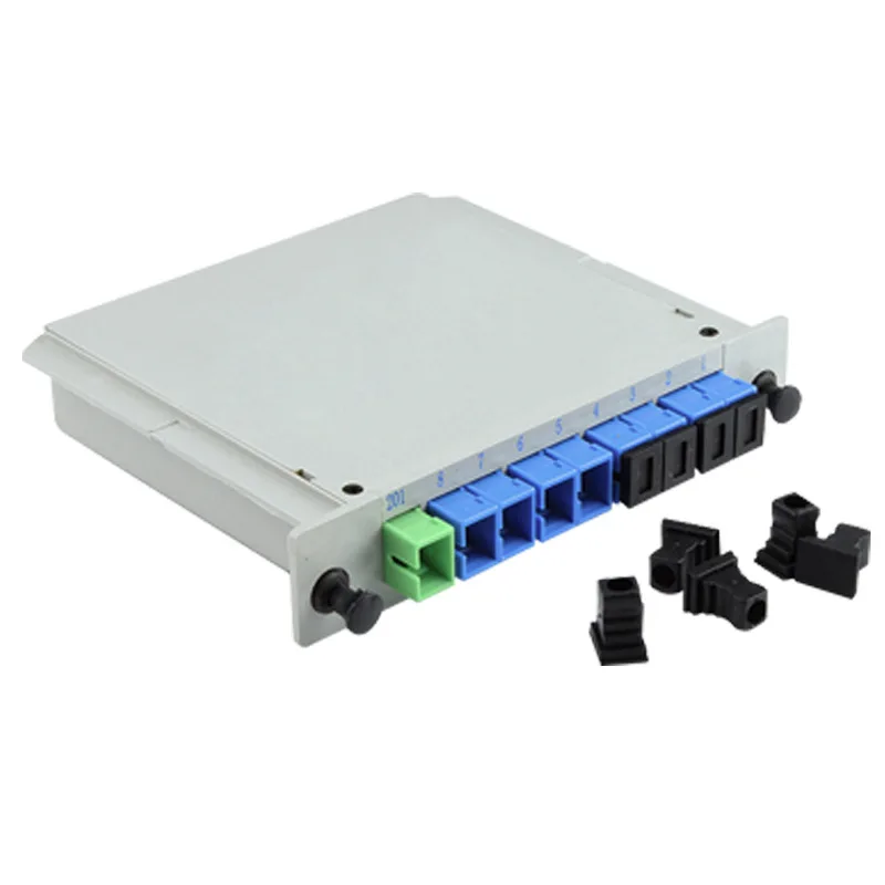 10pcs/Lot SC APC UPC PLC 1X8 Fiber Optic FTTH