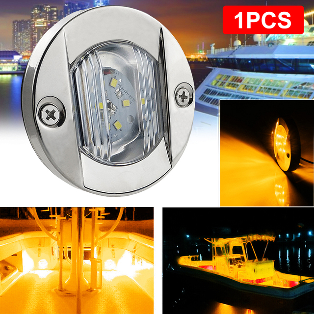 Marine Tail Light LED Round Cold LED Taillights DC 24V Boat Transom LED Stern Light Yacht Accessories Waterproof