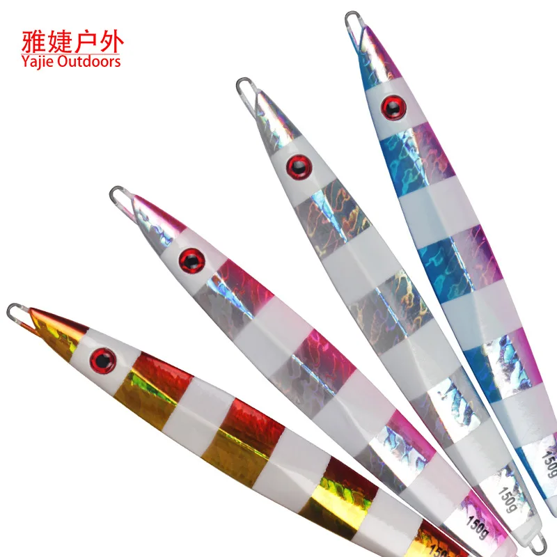 

New Style Night Light Iron Plate Bait Fishing Lure 80g100g120g150g Speed Sink Fast Pumping Slow Roll Fishing with Bait