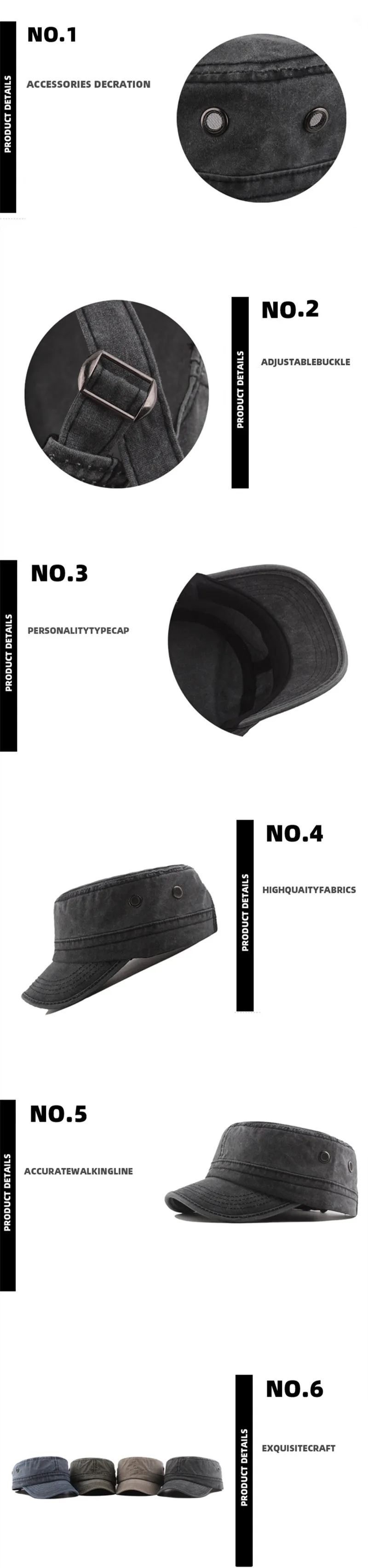 SHALUOTAOTAO, регулируемый размер, мужские армейские военные шапки, мужская плоская кепка, мытая хлопковая кепка s, модная брендовая Кепка, Кепка