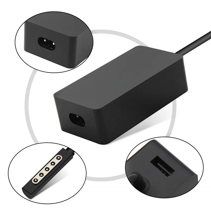 48W 12V 3.6A AC адаптер питания зарядное устройство для microsoft Surface Pro 1 Pro 2 Surface RT 10,6 с 5V 1A usb зарядным портом