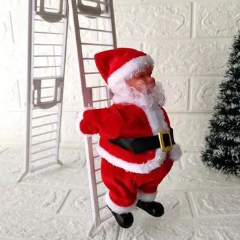 

Kerst Kerstman Elektrische Klim Ladder Opknoping Decoratie Decor Grappige Ornamenten Kerstboom Party Nieuwjaar Kids Geschen P5V4