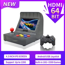 Ретро портативный мини ручной контроллер аркадная игровая консоль 64 бит 3000 игры видео Ручной игровой плеер джойстик HDMI Android PS1
