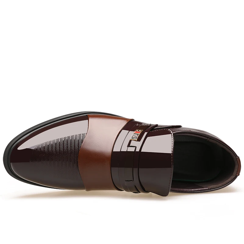 Business Oxford Leather Shoes Men Breathable Formal Dress Shoes Male Office Wedding Flats Footwear Mocassin Homme 3#15D50 Business Oxford Leather Shoes Men Breathable Formal Dress Shoes Male Office Wedding Flats Footwear Mocassin Homme 3#15D50