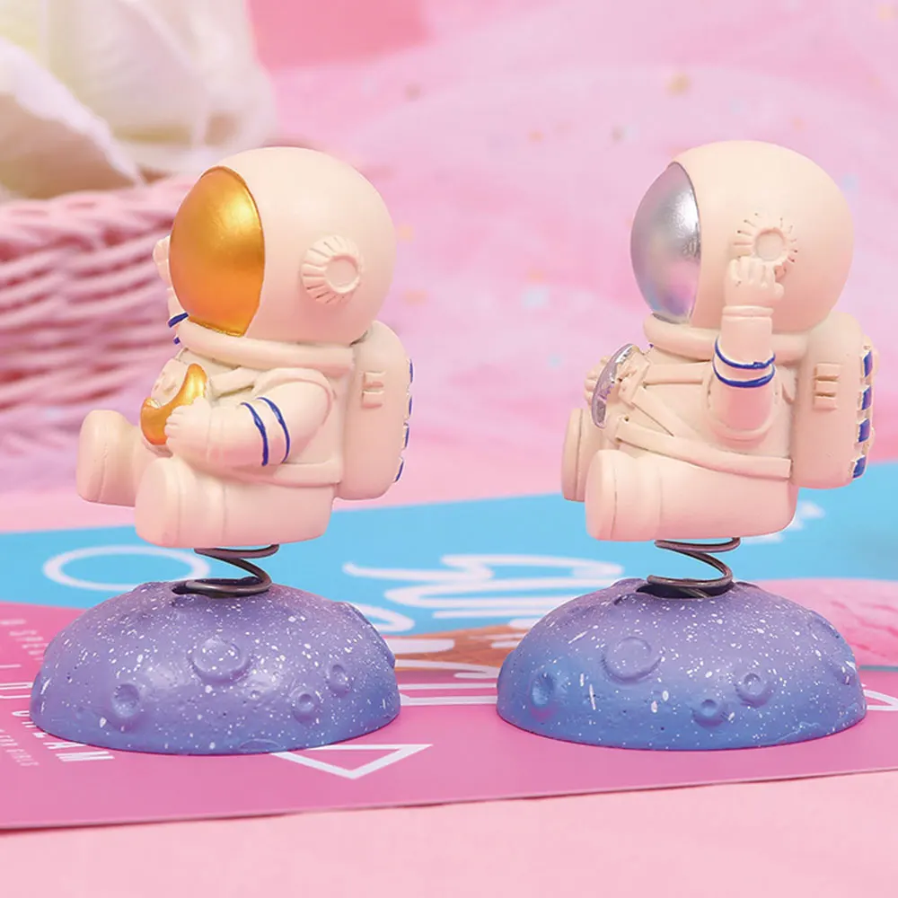 

Car Decoration Doll Creative Spaceman Astronaut Car Spring Decoration Personality Smiley Face Shaking Decoration Interior Doll